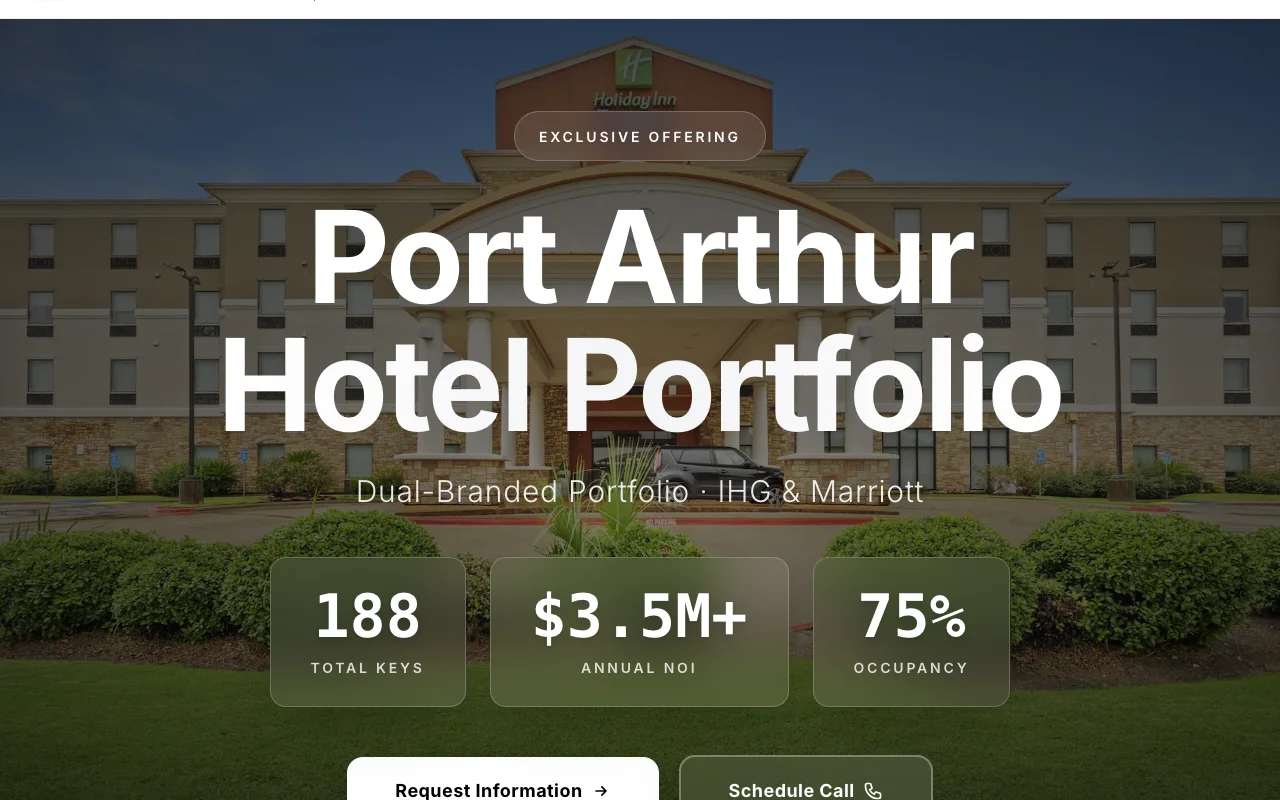 Hotels4Sale screenshot showing the main interface