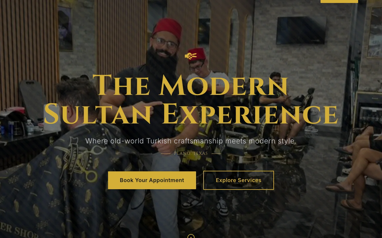 Pasha Barbershop screenshot showing the main interface
